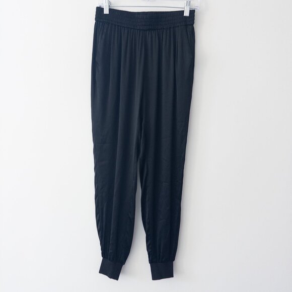 Cami NYC Silk Joggers in Black, Size XS - Picture 3 of 10